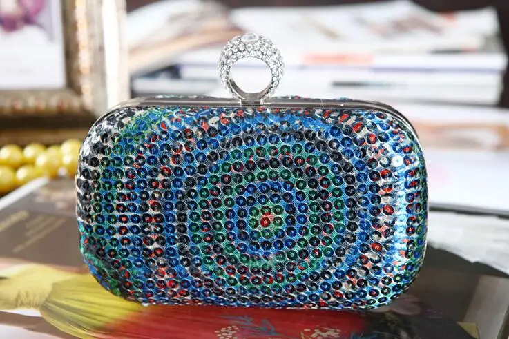 

Fashion glitter evening bag girl party purse women Day clucth bag lady Casual Clutch Knucklebox purse