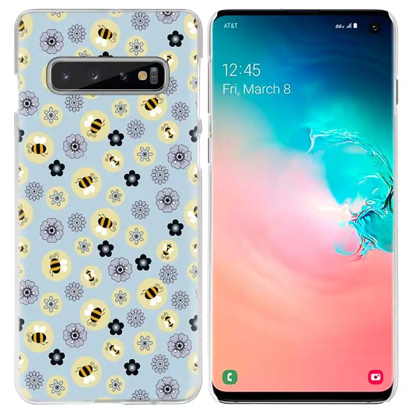 Пчелы Золотой Мёд чехол для samsung Galaxy S10 5G S10e S9 S8 M30 M20 M10 J4 J6 плюс J8 Note 8 9 животных жесткий чехол из ПК для телефона