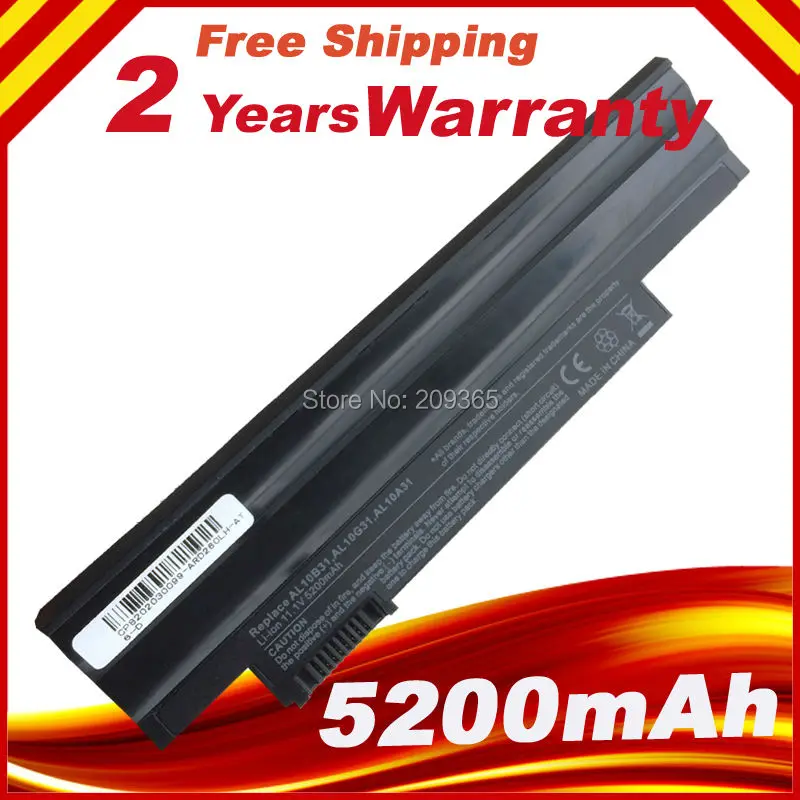 

Battery For Acer Aspire One 522 722 AO522 AOD255 AOD257 AOD260 D255 D257 D260 D270 Happy, Chrome AC700 AL10B31