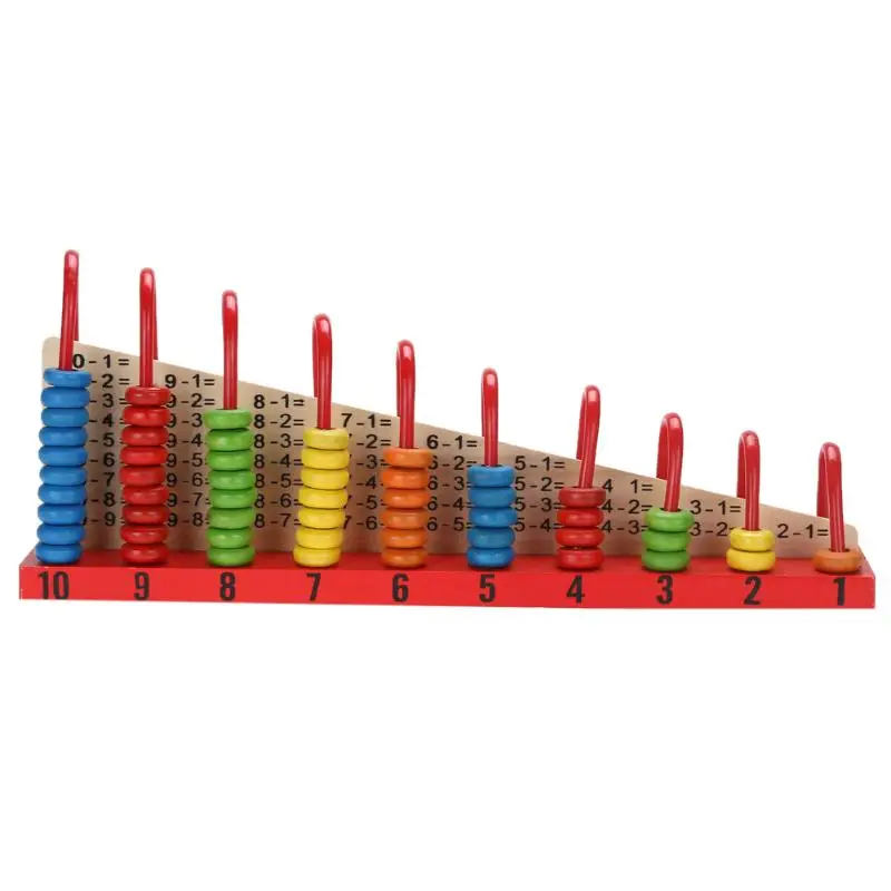 Детские математические инструменты Монтессори Деревянные игрушки счетная полка бусины Обучающие Игрушки для раннего развития игрушки для изучения