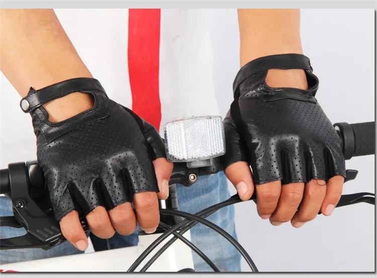 MS summer bask in half перчатки для вождения/кожаные противоскользящие перчатки без пальцев/спортивные фитнес кожаные перчатки Производители