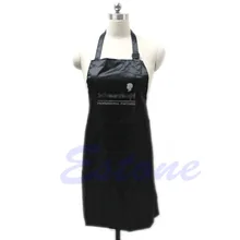 Горячая Черный Регулируемый фартук нагрудник Униформа с 2 карманами парикмахерский салон инструмент для волос