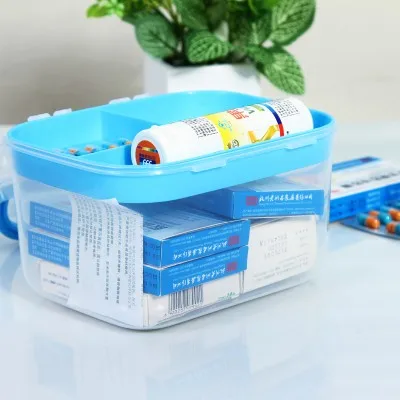 

Transparent multi-function makeup stage bin family storage box 17*13*12cm free shipping