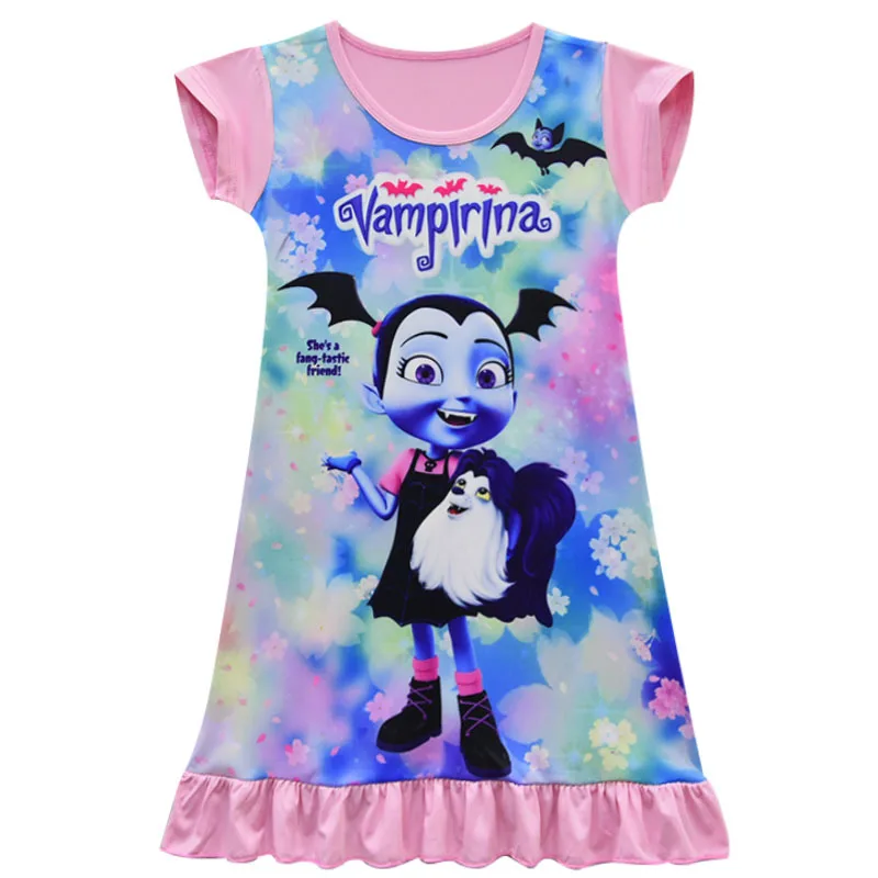 PaMaBa Kid Comic Con Vampirina; карнавальный костюм; вечерние платья для девочек на Хэллоуин; летнее платье с крыльями; нарядная Карнавальная одежда принцессы