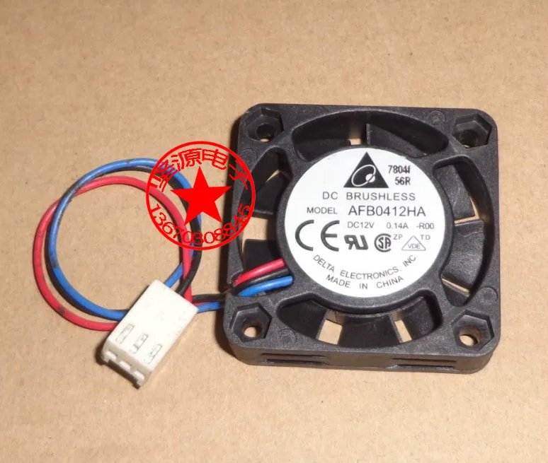 

Free Shipping Delta AFB0412HA 4cm 40mm 4010 DC 12V 0.14A mini micro silent quiet computer server case cooler axial cooling fans