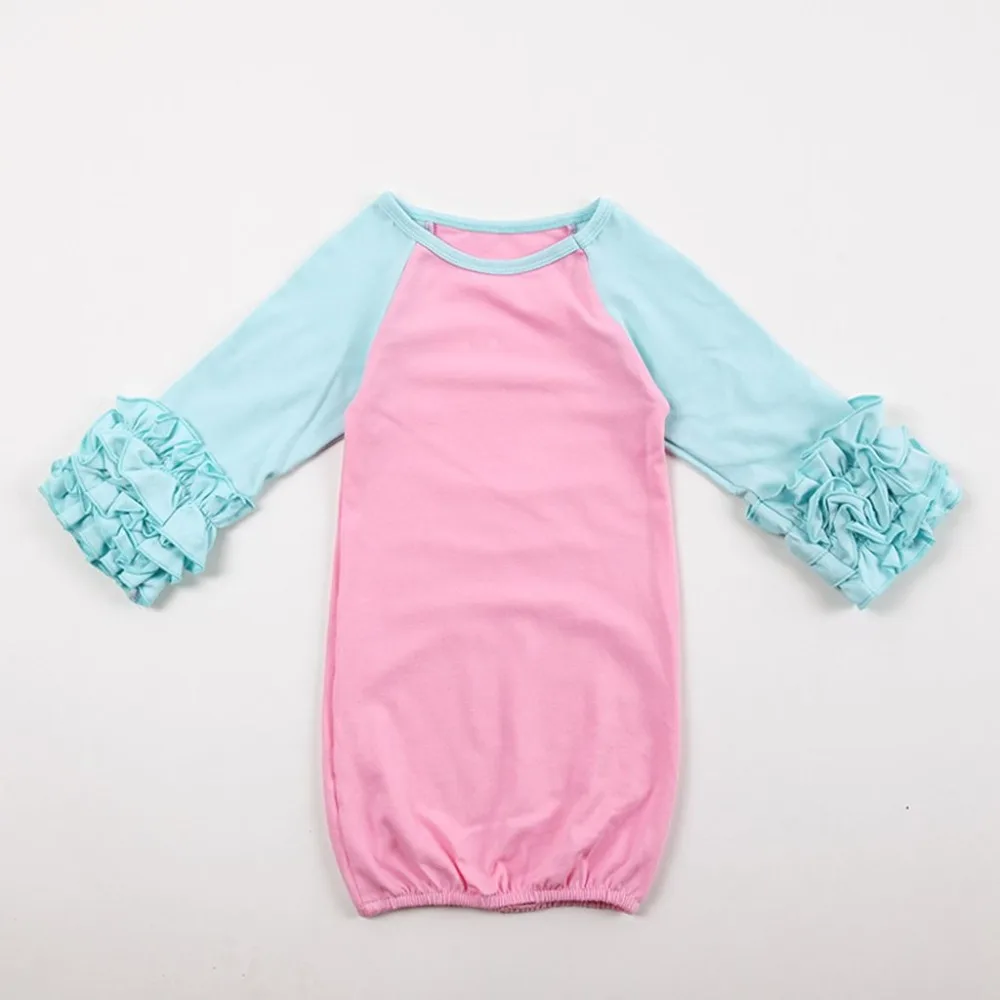 Объемная детская одежда с рюшами, одежда для больницы для девочек, индивидуальный гофрированный наряд для новорожденных девочек, подарок для сна