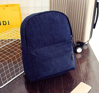 

112317 yesetn children denim backpack student school bag