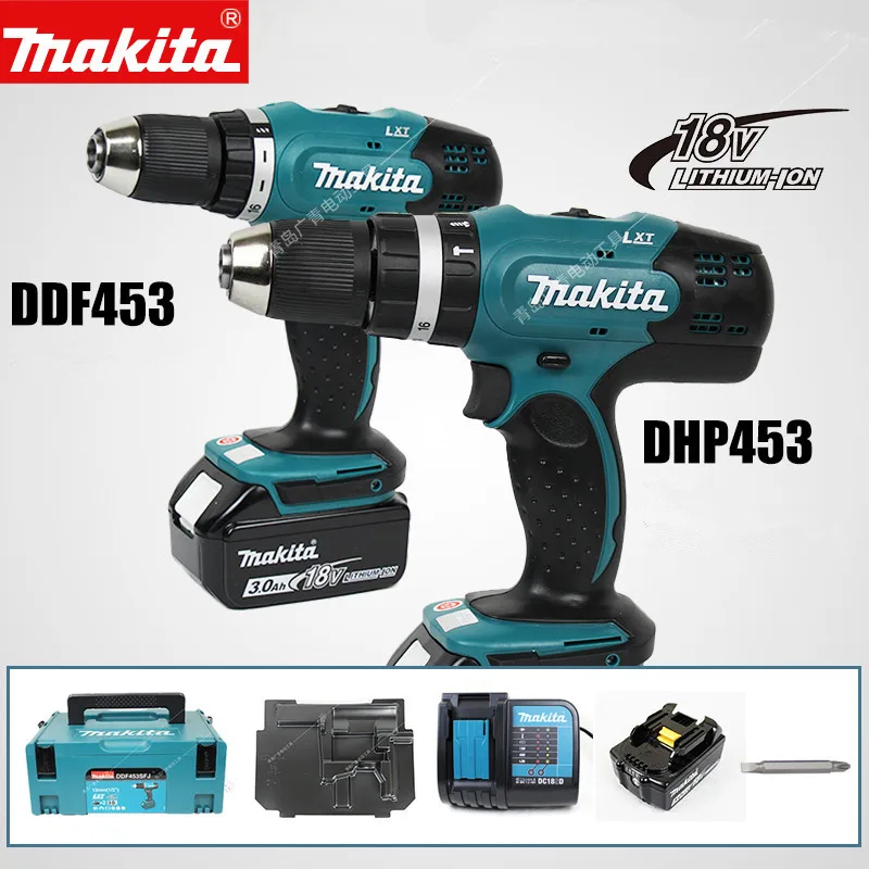 Подлинный японский Makita пастбище DDF453SFJ Аккумуляторная дрель литиевая батарея Ударная дрель DHP453 электрическая отвертка 18 в