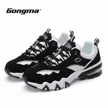 Gongma Running Sneakers Men Breathable Jogging Trainers Cushion Sport Sneaker Antiskid Damping Fitness Shoes scarpe sportive 44