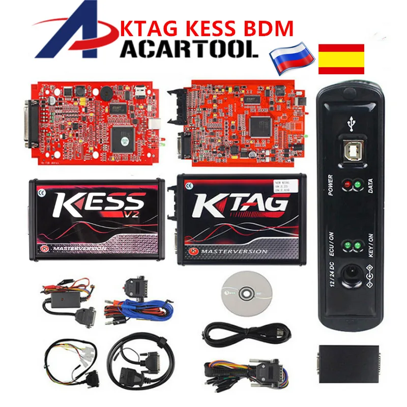 ЕС KTAG V2.23 V7.020+ KESS v2 V2.47 V5.017 мастер ECU чип Тюнинг инструмент K-TAG 7,020 онлайн