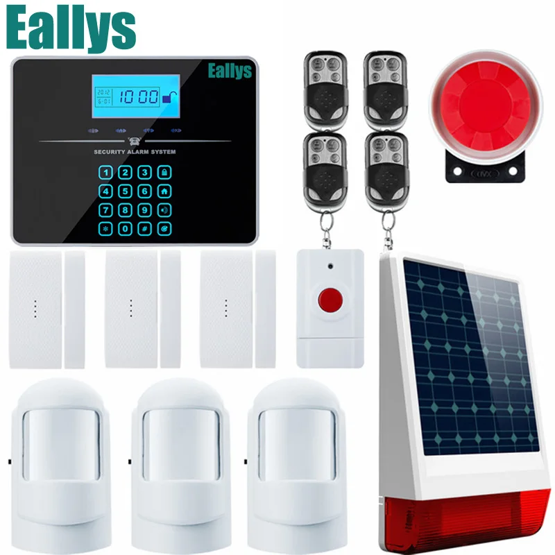 Touch Keypad Android IOS APP 433Mhz Sensor GSM Call LCD Smart Display