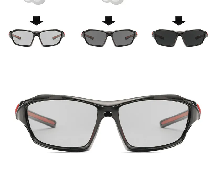 Новинка, поляризованные фотохромные велосипедные очки для мужчин и женщин, уф400, уличные спортивные велосипедные солнцезащитные очки, очки для гонок, велосипедов