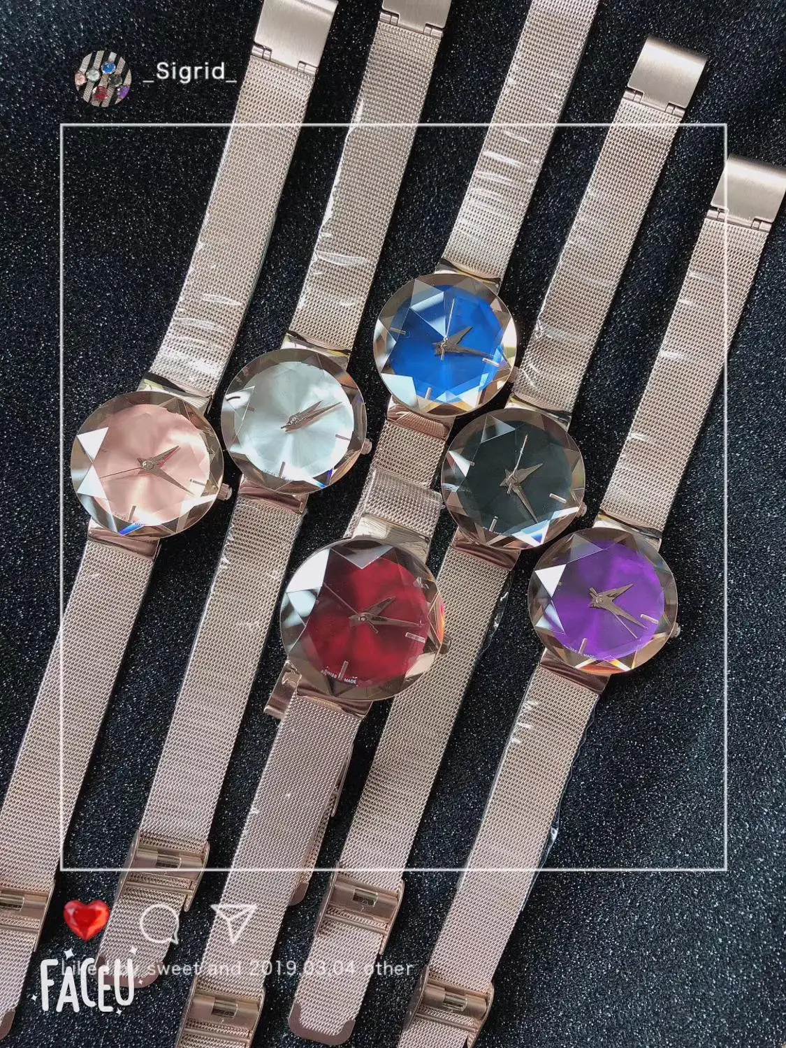 

Original Fashion Casual Ladies Luxury Watch Belt Quartz Watch Geometry Cutting Surface Watch Multi-color Optional Watch