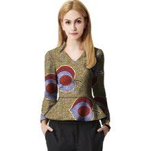 Женский Африканский стиль печати Топы Дашики модная одежда Африканский Праздничный Принт футболка Анкара Африка женская одежда настроить