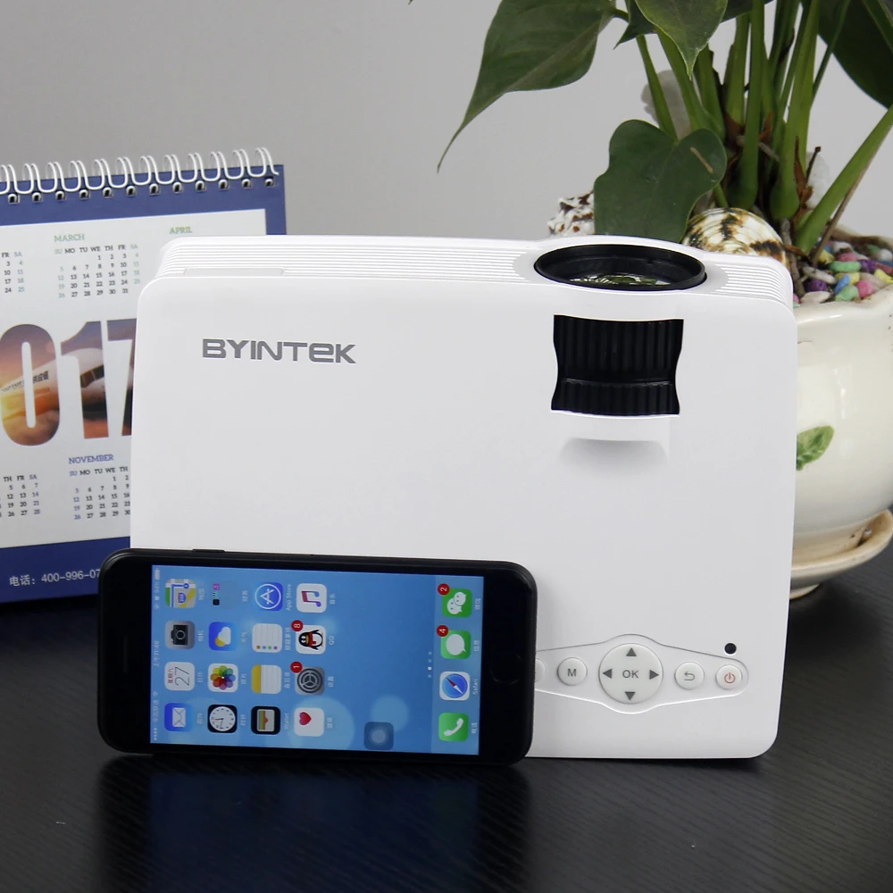 Светодиодный мини проектор BYINTEK SKY BT140/BT140plus/BT140android HD для домашнего кинотеатра