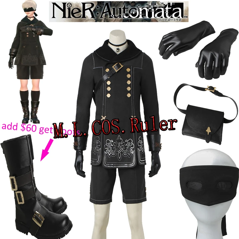 NieR:Automata Suit YoRHa No.9 Type S Costume Cosplay Only Eye Patch Accessories