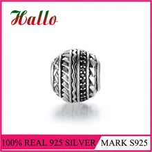 Чистое Серебро 925 пробы маори Подвески Европейский бренд подвеска в форме шара браслет браслеты ювелирные украшения