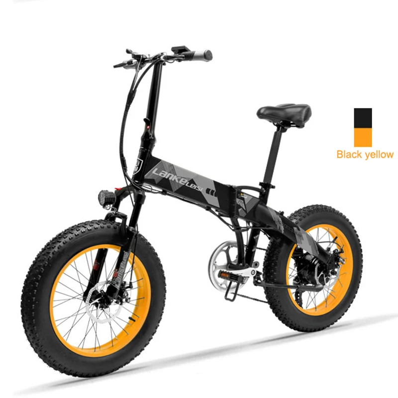20 дюймовый Электрический велосипед fat e bike snow 48V500W складной горный скрытая