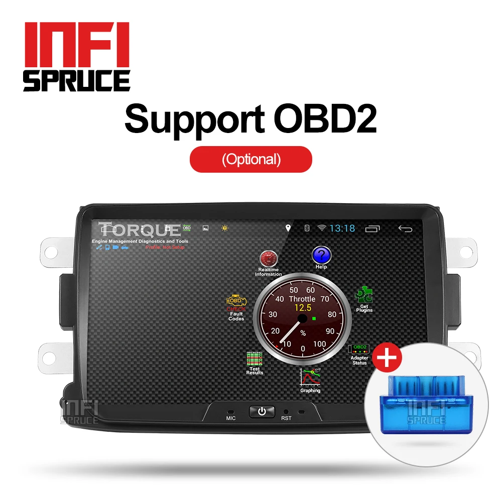 Flash Deal Octa core android 8.1 car dvd for Dacia Lodgy Logan Duster Sandero with 1 din radio gps video wifi navigation multimedia player 3