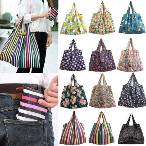 

Foldable Handy Shopping Bag Reusable Tote Pouch Recycle Storage Handbags New