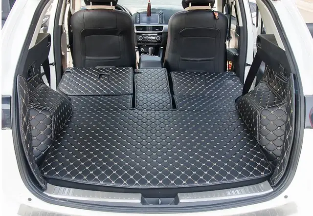 High Quality Full Rear Trunk Tray Liner Cargo Mat Floor Protector High Quality Full Rear Trunk Tray Liner Cargo Mat Floor Protector Foot Pad Mats Case For Mazda Cx 5 Cx5 2017 2016 Accessories
