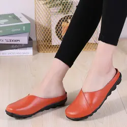 Для женщин тапочки Демисезонный Модные женские Тапочки темно-синий оранжевый Женские повседневные тапки легкий прогулочная обувь на