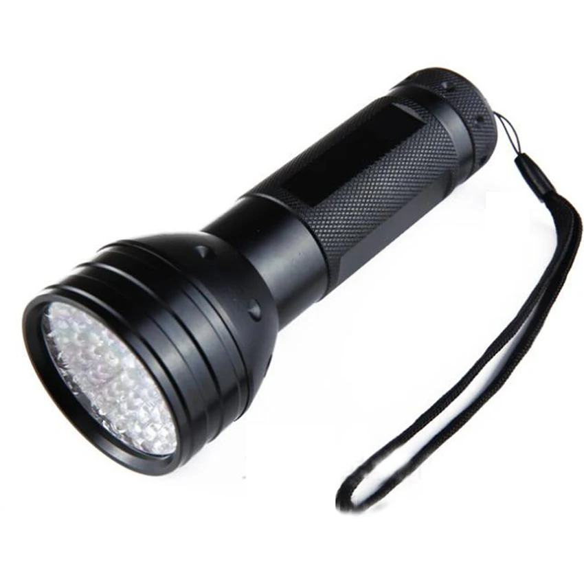 51 LED Led Flashlight 395nm Ultra Violet Torch Lamp purplelight Detector Battery Powered with Glasses Pet Stain Detector lampe