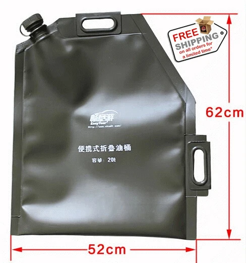 

20l Portable Petrol Bag Foldable Fuel Can Gasoline Tank Bucket Storage Container Oil Jerry Can