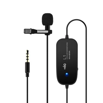 

New 3.5Mm Audio Video Record Lavalier Lapel Microphone 6M(20Ft) For Iphone Android Mac For Dslr Camera Camcorder Recorder