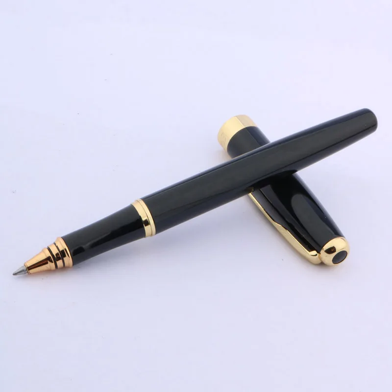 Baoer 388 черная офисная Ручка-роллер с золотыми стрелками