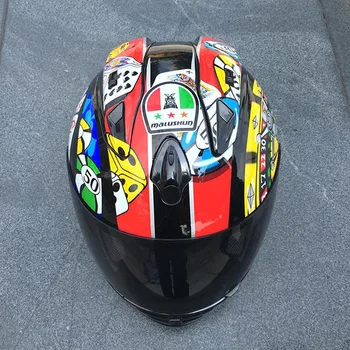 

Motociclismo Flip Up Individuality Helmet Helmet Racing Belt Angle Novelty Racing Helmet For Motorcycle