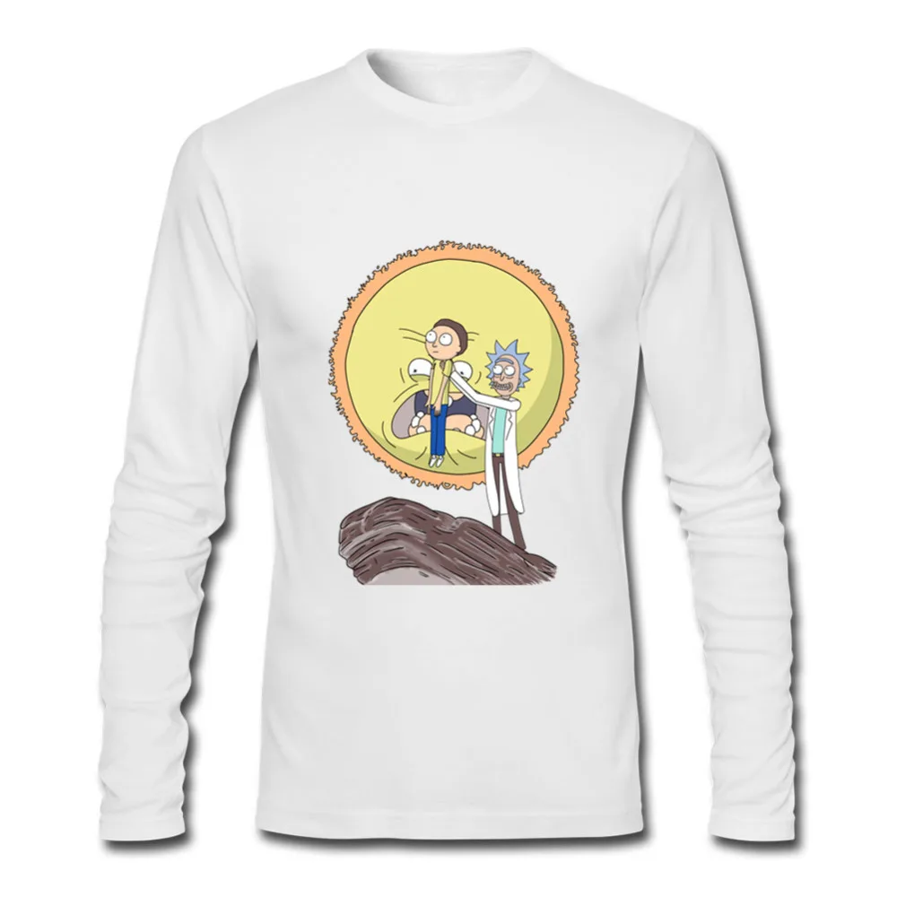 Для мужчин футболка Костюмы науки король Рик и Морти футболки Triforce Графический с длинным рукавом мужской футболка игра трон pesca 6xl
