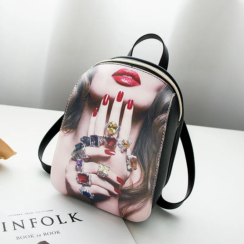 

RanHuang Fashion Women Printing Backpack Ladies Mini Backpack Girls Designer Shoulder Bags Phone Bag mochila feminina A1429