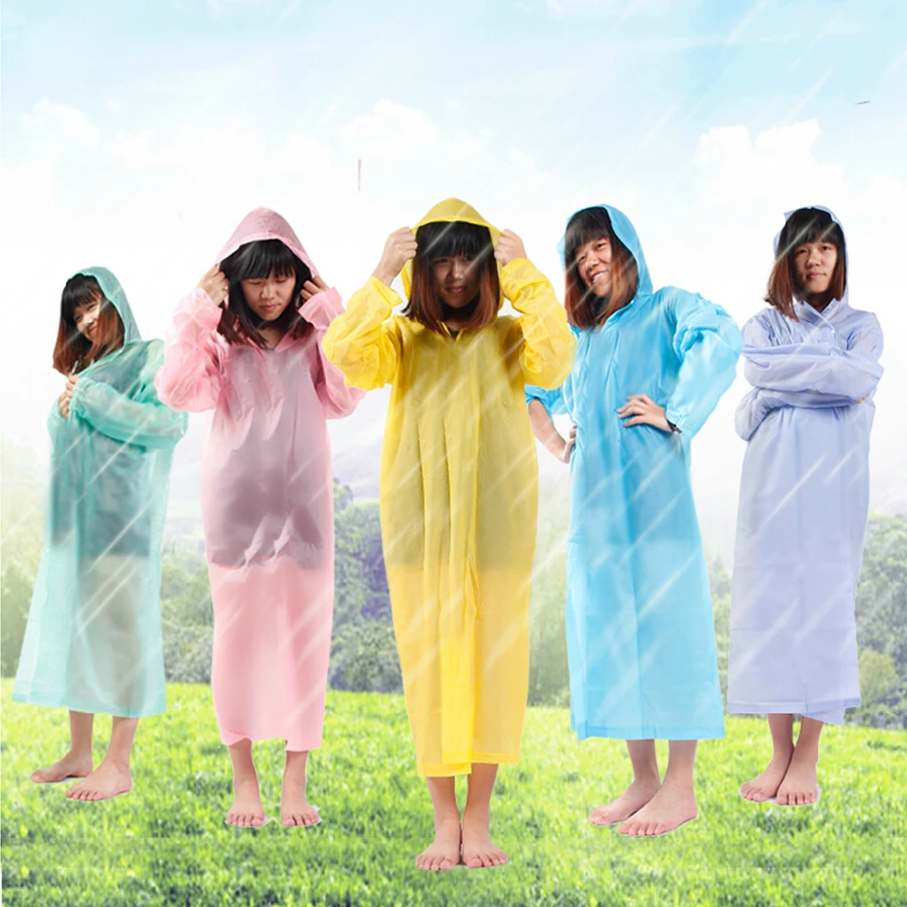 

1pcs Light Adult One-Time Using Emergency Waterproof Cloth Raincoat Color Random