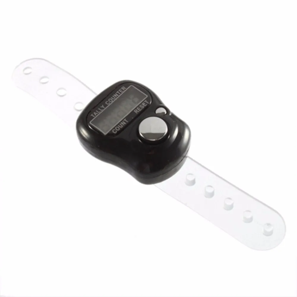 Мини 5-разрядный ЖК-дисплей электронные цифровые часы для игры в гольф Finger ручной кольцо учетный счетчик Прямая