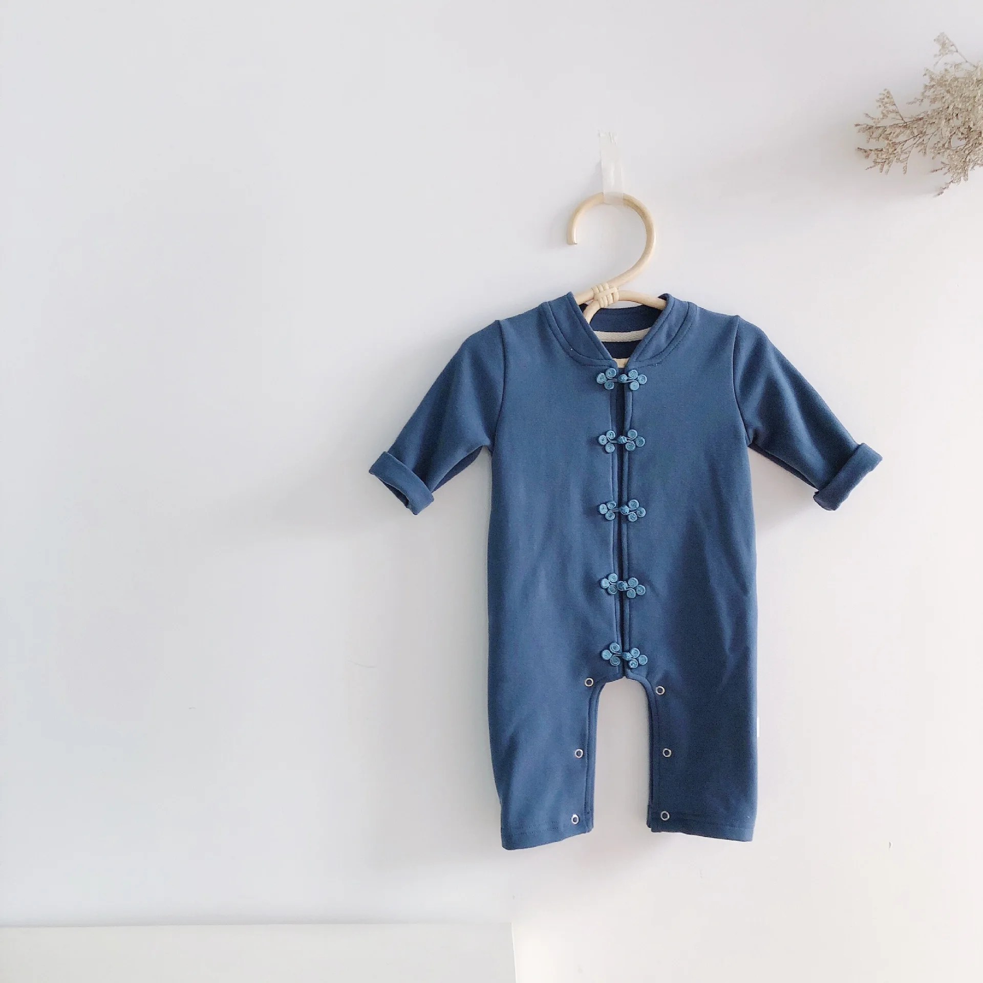 

Infant Toddler Baby Girl Kids Boys Overalls Thin Rompers Chinese Style Casual Clothings Summer Autumn Clothes