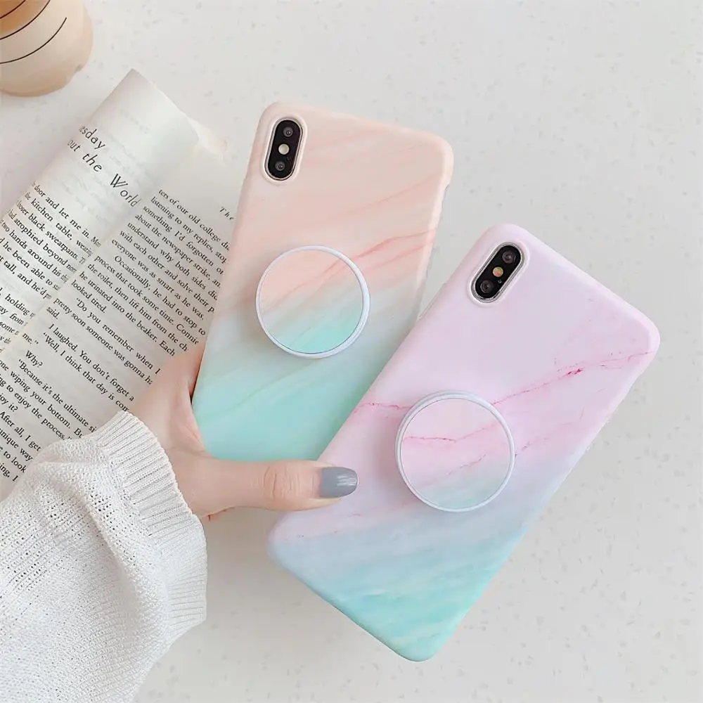 

Fashion Beautiful Shell Grain Marble Pattern Soft Phone Case For iphone 7case +6 6s 8plus +X XS XR MAX phone case back cover