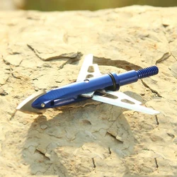 Punta de flecha de 2 cuchillas para tiro con arco, accesorio de arco recurvo, compuesto tradicional de caza, novedad, 3/6/12 Uds.