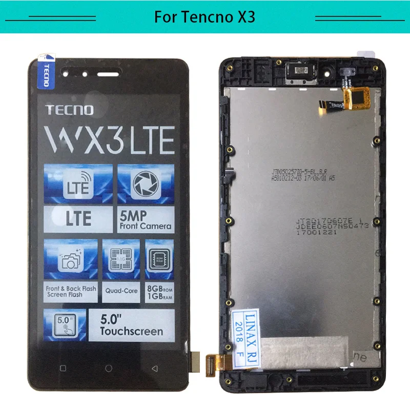 Tested 3PCS For Tecno WX3F ITE LCD Display Assembly Complete Digitizer