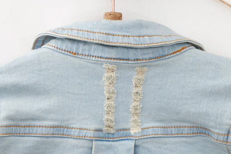 baby girls denim jackets coats spring autumn kids jeans coat children outerwear infant girl cartoon rabbit outerwear coats (21)