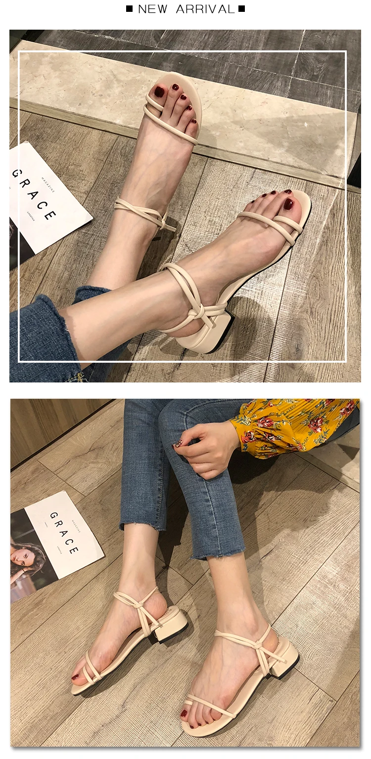 Soulier femme/сандалии в римском стиле; повседневные туфли на каблуке с ремешками; Новое поступление; туфли из синтетического материала; женские туфли с узким ремешком на каблуке-копытце