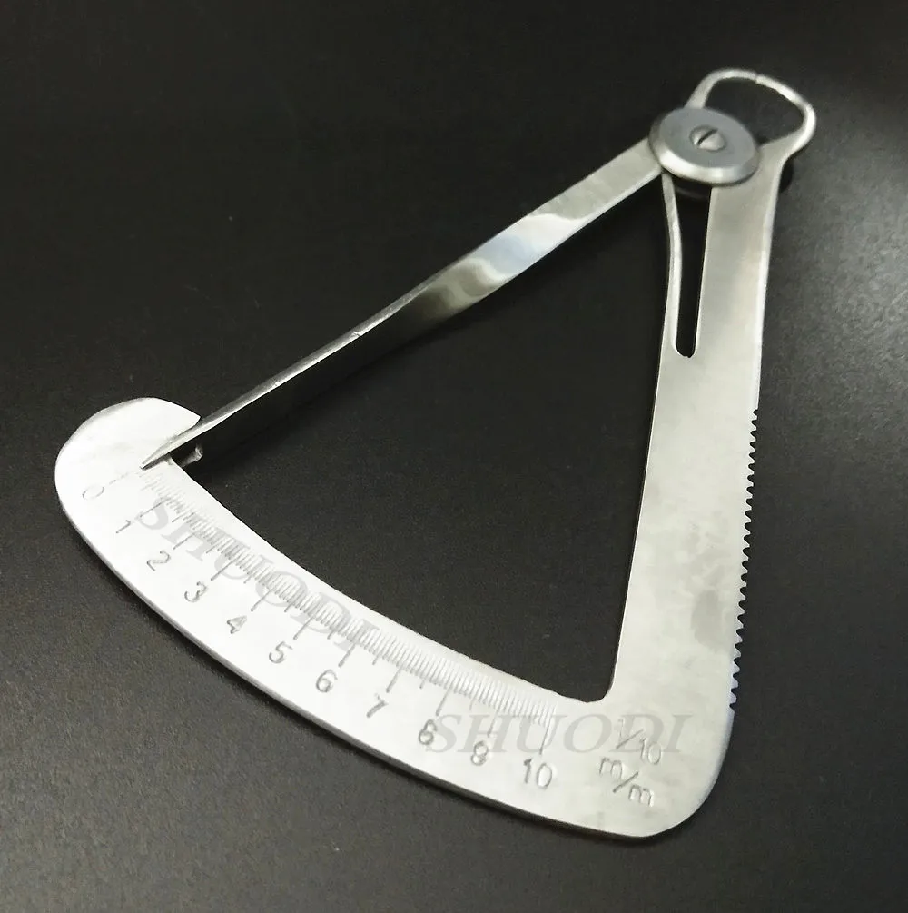 Stainless Steel Crown Gauge Caliper Dental Surgical Dentist Lab