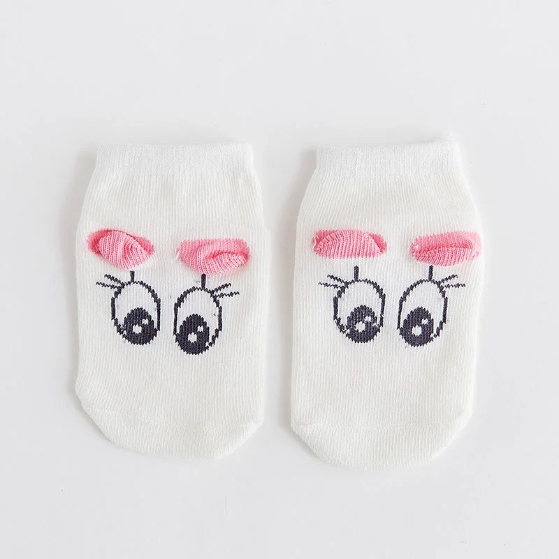 Милые кружевные сетчатые носки с цветочным узором для новорожденных хлопковые носки для маленького мальчика/девочки, нескользящие носки с крыльями ангела Calcetines Recien Nacido - Цвет: 13-W