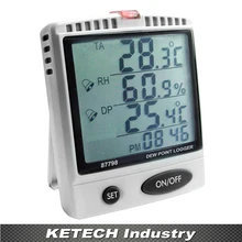 Тестер точки росы измеритель температуры влажности WBGT SD карта Datalogger AZ-87798