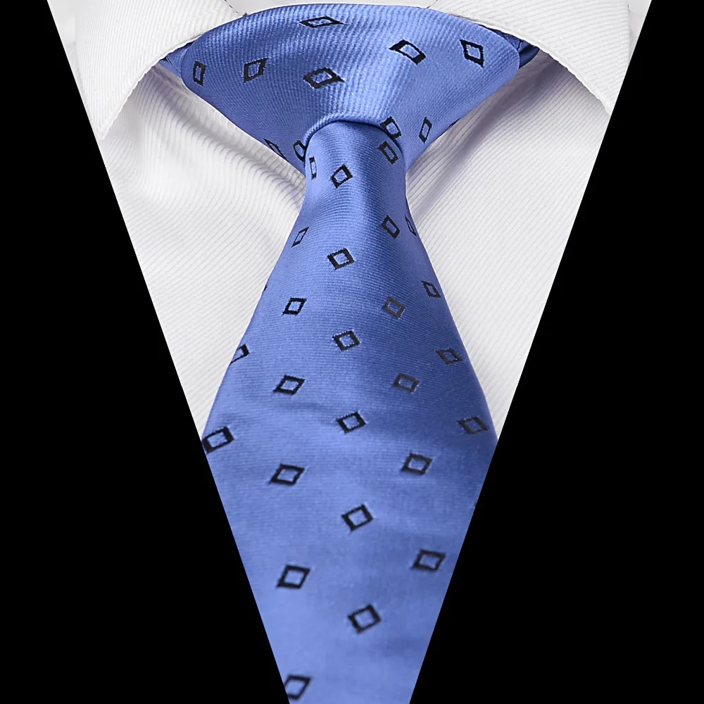 Ikepeibao China Supplier Wholesale Men`s Tie Blue Checked Microfiber