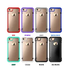 

For iPhone 5 6 6Plus 7 7Plus Fashion Shockproof Phone Cases PC+TPU 3-Layer Hybrid Full-Body Protect Case Anti-Knock Phone Shell
