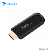 EZCAST 1080P tv Stick Dongle 5G Wifi Поддержка HDMI DLNA Miracast Airplay DLNA Stick для IOS Android Windows смартфона