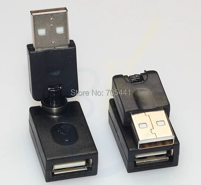 360 Degree Swivel Adjustable Angle USB 2.0 A Male to Female Adapter | Компьютеры и офис
