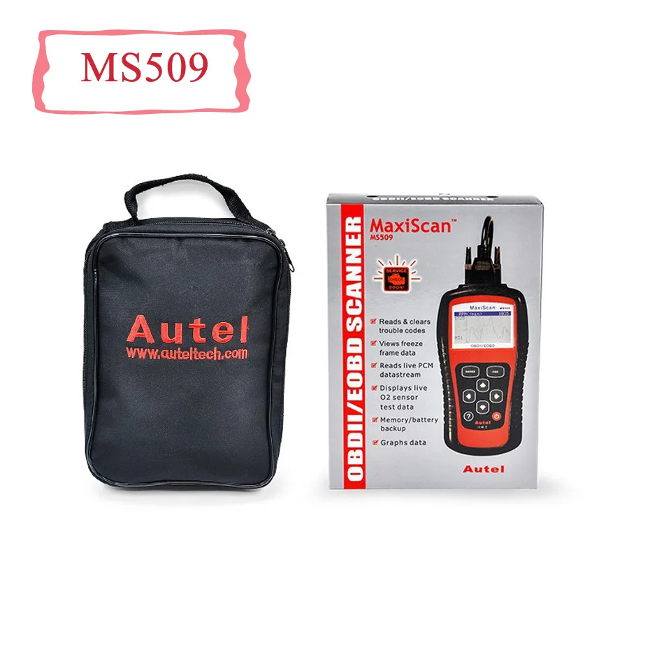 Goedkoop Autel MaxiScan MS509 OBD2 Motor Fault Diagnose Scanner Auto Code Reader MS509 OBDII Code Readers   Scan Gereedschap