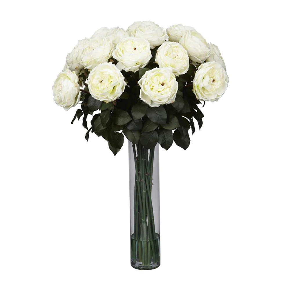 Nearly Natural Fancy Rose Silk Flower Arrangement (4)